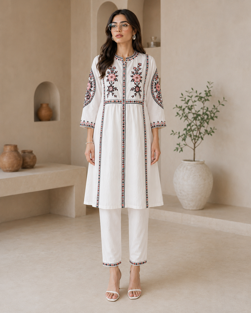 Ivory Thread Edit Ivory Thread Edit Co-Ord Set)