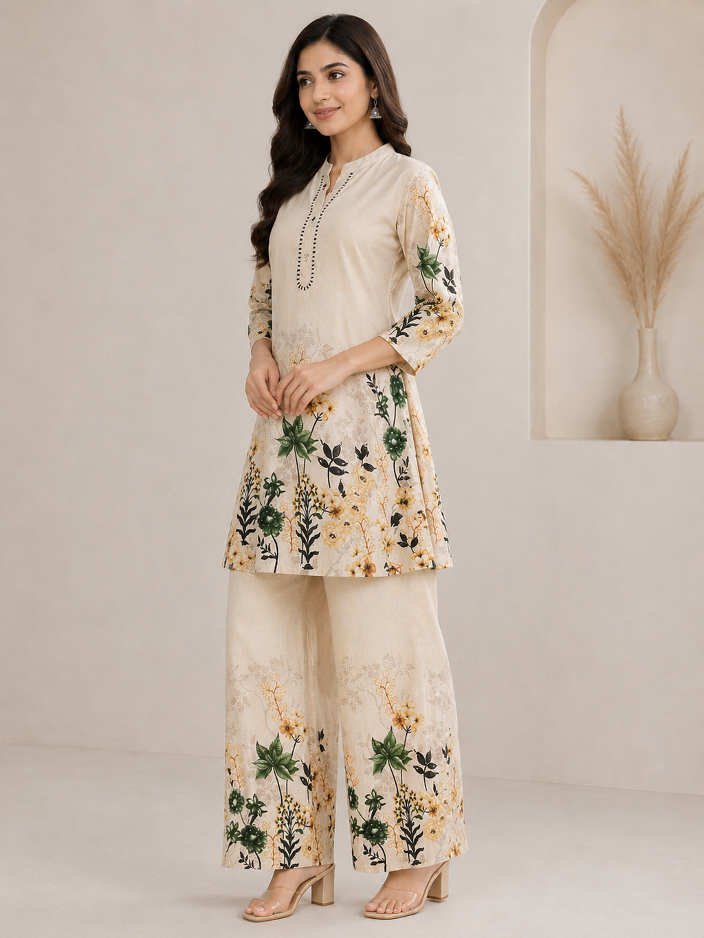 Cream Bloom Edit (Cream Bloom Co-Ord Set)