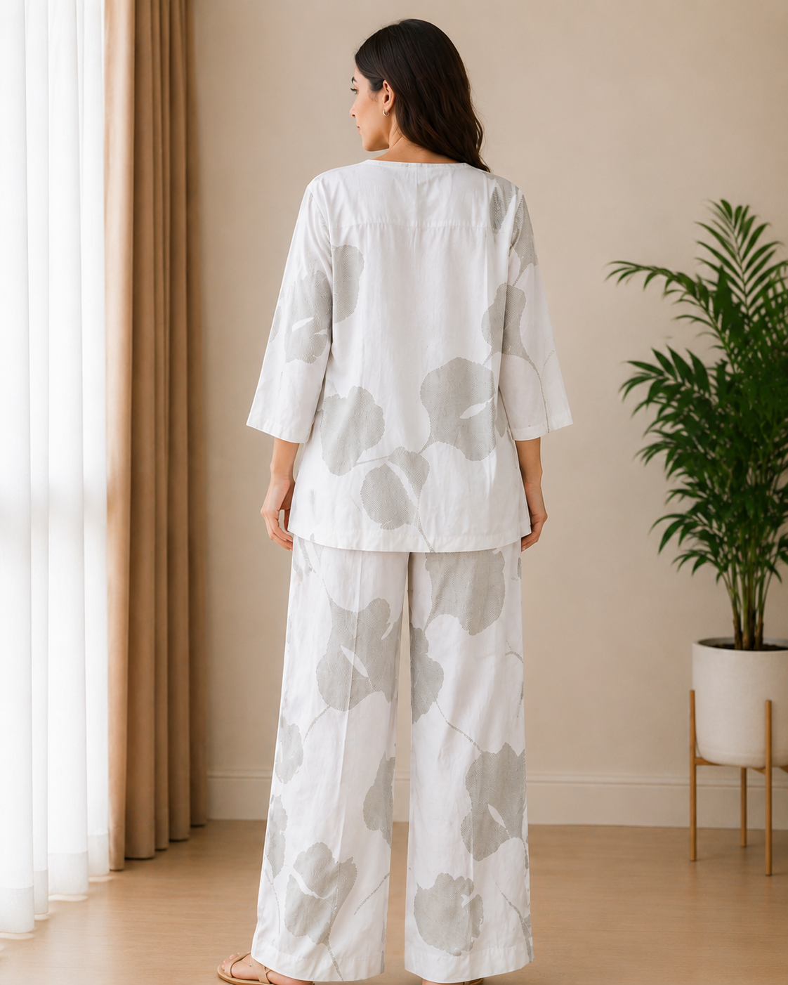 Sand Floral Edit(Sand Floral Summer Co-ord)
