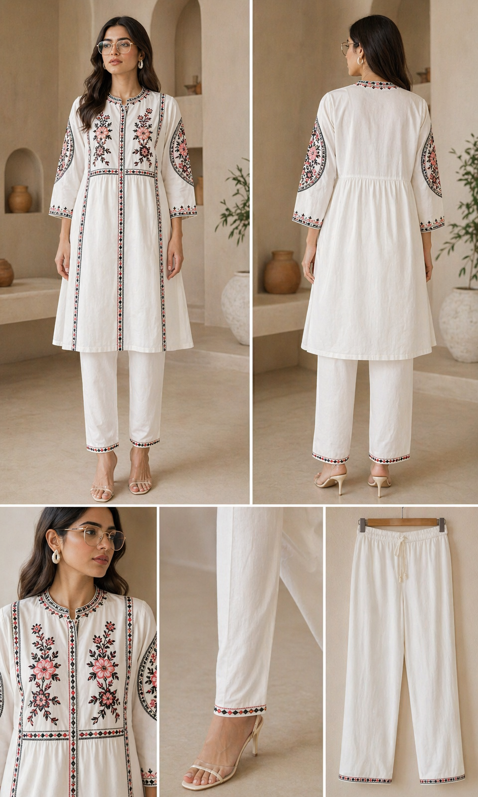 Ivory Thread Edit Ivory Thread Edit Co-Ord Set)