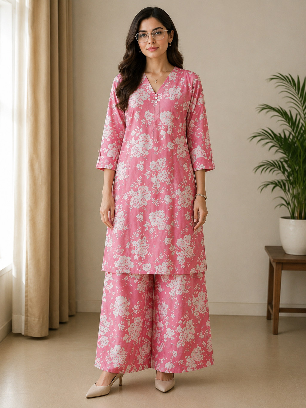 Rose Bloom Edit (Pink Floral Summer Co-ord)