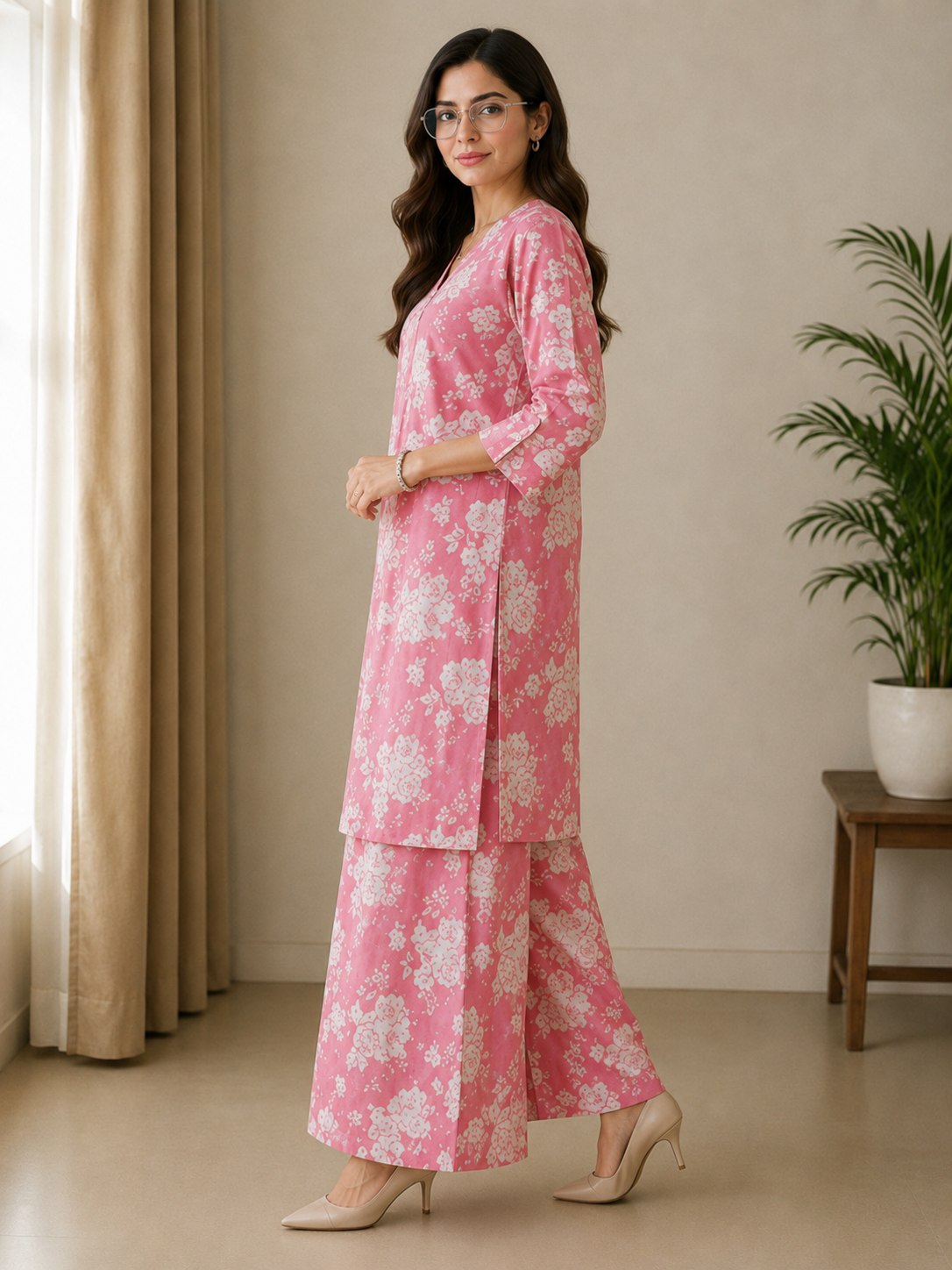 Rose Bloom Edit (Pink Floral Summer Co-ord)